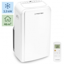 Aer conditionat portabil Trotec PAC 3500 S, Capacitate 12.000 Btu, Debit 420mc/ora, Telecomanda, Display, Timer, Pentru 115mc