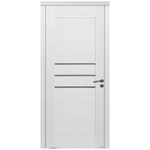 Usa de interior din lemn  cu geam  KMC-033 2000/600 Alb