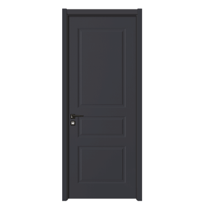 Usa de interior din lemn SY-2102  feronerie neagra patrata  2000/700 mm  Gri