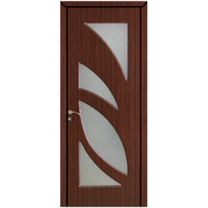 Usa de interior din lemn Modern  cu geam  RA-104 2000/800 Teak