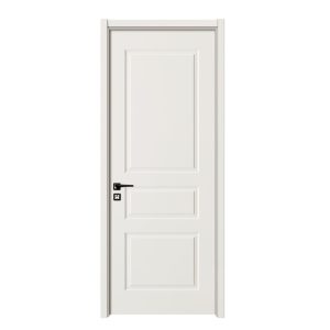 Usa de interior din lemn SY-2102  feronerie neagra patrata  2000/800 mm  Alb