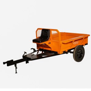 Remorca Motocultor,DeToolz, 600 kg , Extensie Laterala 180 mm, Lungime totala 2.90m, Scaun si Lada scule