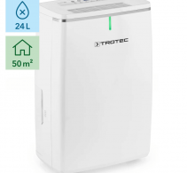 Dezumidificator Trotec TTK72E, 24l/zi, Debit 195mc/h, Pentru spatii de pana la 50mp, Display, Timer, Higrostat, Uscare rufe
