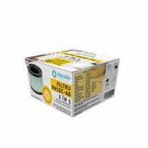 Filtru 3 in 1 TRUE HEPA cu Strat antibacterian si Carbon Activ pentru purificatorul AlecoAir P14 MINIO, compatibil cu P15 KIDDO