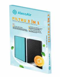 Filtru 3 in 1 TRUE HEPA si Carbon Activ cu Strat Antibacterian pentru Dezumidificatorul D14 ARIO