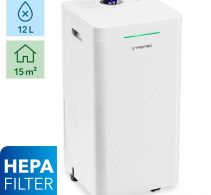 Dezumidificator si Purificator de aer TROTEC TTK27 HEPA, 12 l/zi, 90 m3/h, Senzor umiditate , Filtru HEPA, Higrostat