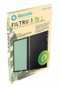 Filtru 3-in-1 pentru dezumificator AlecoAir D23 Classy cu HEPA, Carbon Activat si Strat Antibacterian