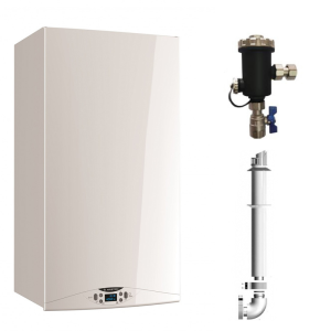 Centrala Ariston HS Premium 24 kw, centrala pe gaz, in condensatie si Filtru antimagnetita G0201