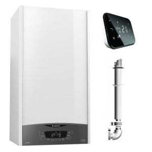 Centrala termica in condensare Ariston Clas One Plus WIFI 35 KW si Salus IT500 wifi termostat ambient cu control prin internet, 5 ani garantie