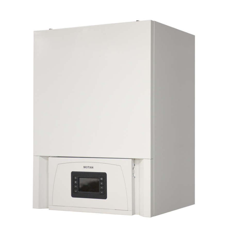 Centrala termica in condensare Motan Condens 100 70 CH2 C38GC70V1 - 70 kw, numai incalzire, kit evacuare inclus