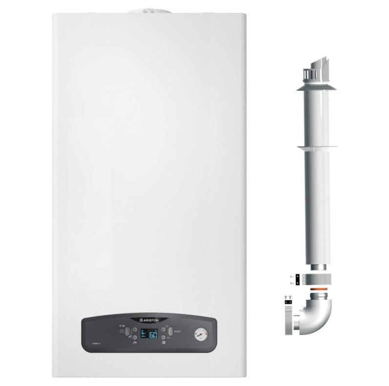 Centrala termica in condensatie Ariston Cares S 30 kW, kit evacuare inclus