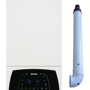 Centrala termica Motan Condens Plus 100 25 kW, condensatie, hidrobloc bronz, raport modulare 1:10, kit evacuare inclus