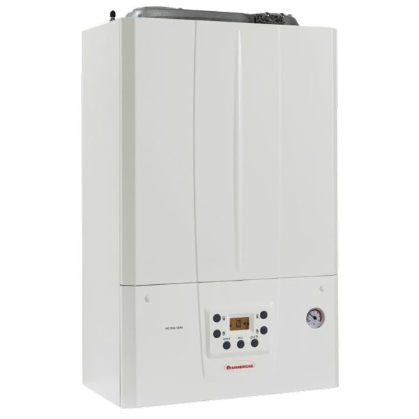 Centrala termica murala in condensare Immergas Victrix TERA 24/28 1 ErP, Gaz, Tiraj fortat, 24 kW, Doua schimbatoare de caldura, Display digital