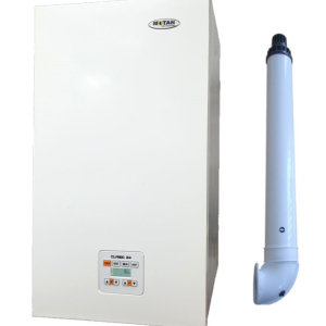 Centrala termica pe gaz cu tiraj fortat Motan Clasic 24, 24 kW, schimbator principal inox, kit evacuare inclus