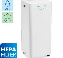 Dezumidificator si Purificator de aer TROTEC TTK 64 HEPA, 24 l/zi, 130 m3/h, Senzor umiditate, Filtru HEPA, Higrostat