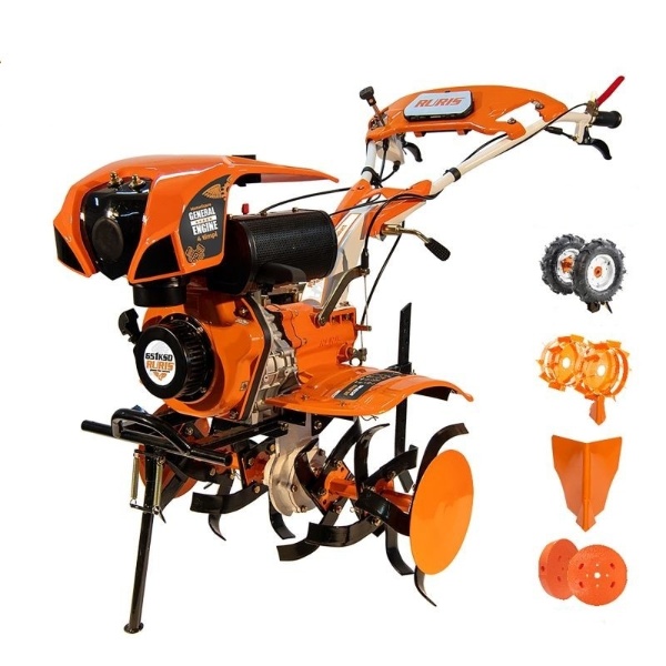 Motosapatoare RURIS 651KSD ,6 CP, roti cauciuc 4.00-8+rarita+roti metalice 400 fara manicot+set contragreutati 10kg