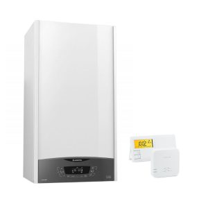 Pachet economic centrala termica in condensare Ariston CLAS ONE+ WI-FI 24 EU 24 KW,kit evacuare gaze arse si Termostat Radio Comanda Salus 091FLRFV2 incluse
