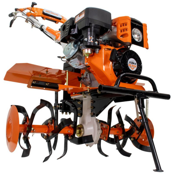 Motosapatoare RURIS 751KS, 9.5 CP, roti cauciuc 5.00-10, rarita, plug reversibil rev1 si roti metalice 400 fara manicot, set contragreutati 10kg