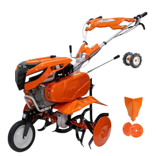 Motosapa RURIS 7500 ACC1, 7CP, cu roti cauciuc 4.00 - 8, rarita, roti metalice 350 fara manicot si set contragreutati 10kg