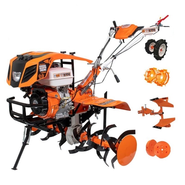 Motosapatoare RURIS 913ACC, 13 CP, roti cauciuc 5.00-12+plug reversibil rev2+roti metalice 500+set contragreutati 20kg
