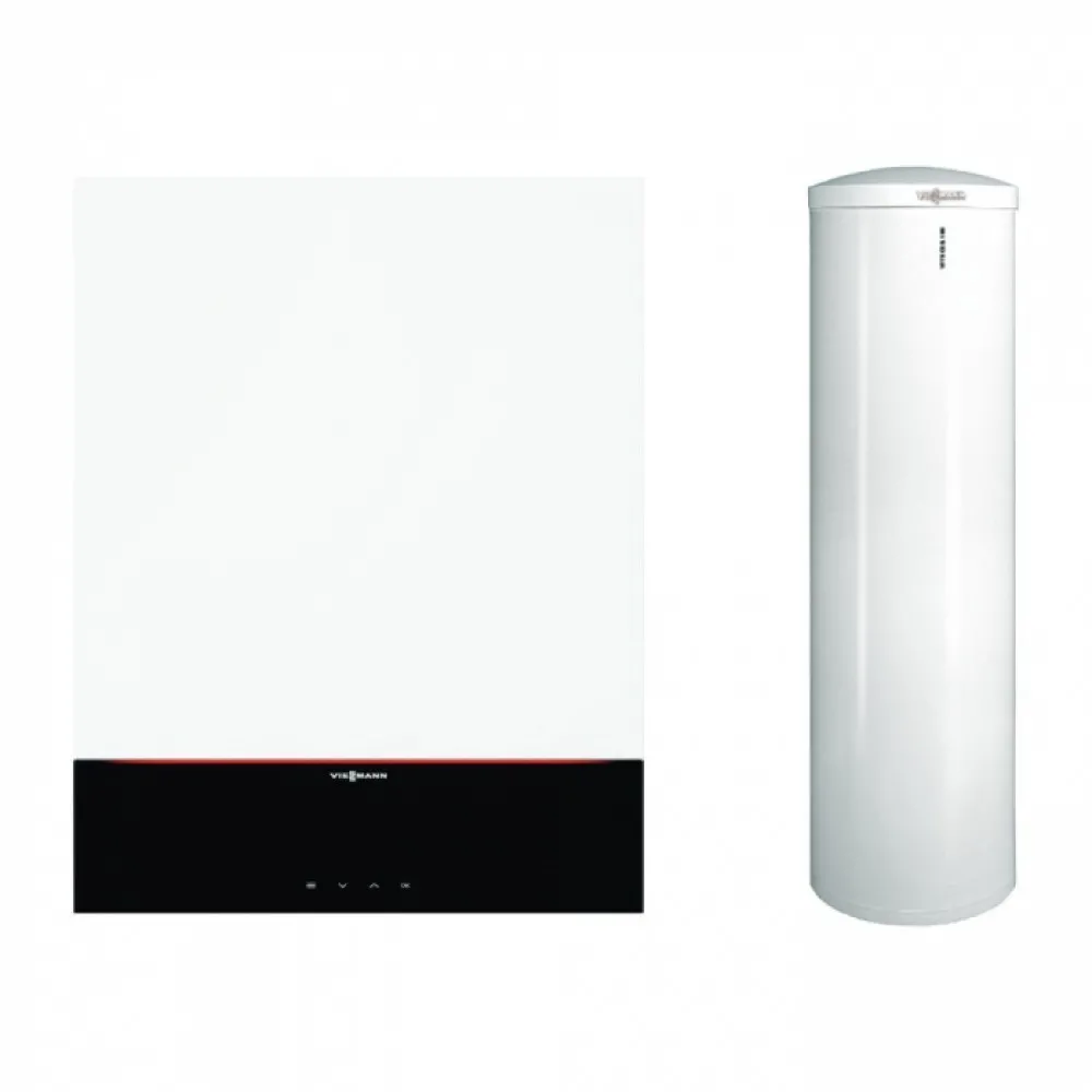 Viessmann Vitodens 200-W 25kW. cu afisaj de 3.5"" si boiler bivalent Vitocell 300 litri