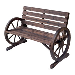 Banca de gradina Outsunny, stil country, 105.5x56x75cm | Aosom Romania