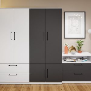 Dulap Benjamin Gri / Alb – C164/03