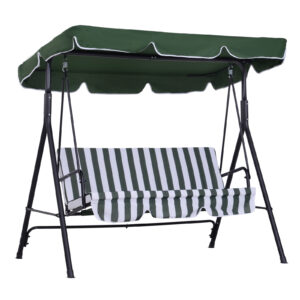 Balansoar de Gradina Outsunny, 3 Locuri, Structura din Otel, 172x110x152cm | Aosom Romania