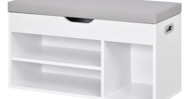 HOMCOM Dulap pentru Pantofi cu Banca de Depozitare si Compartimente Deschise | Aosom Romania