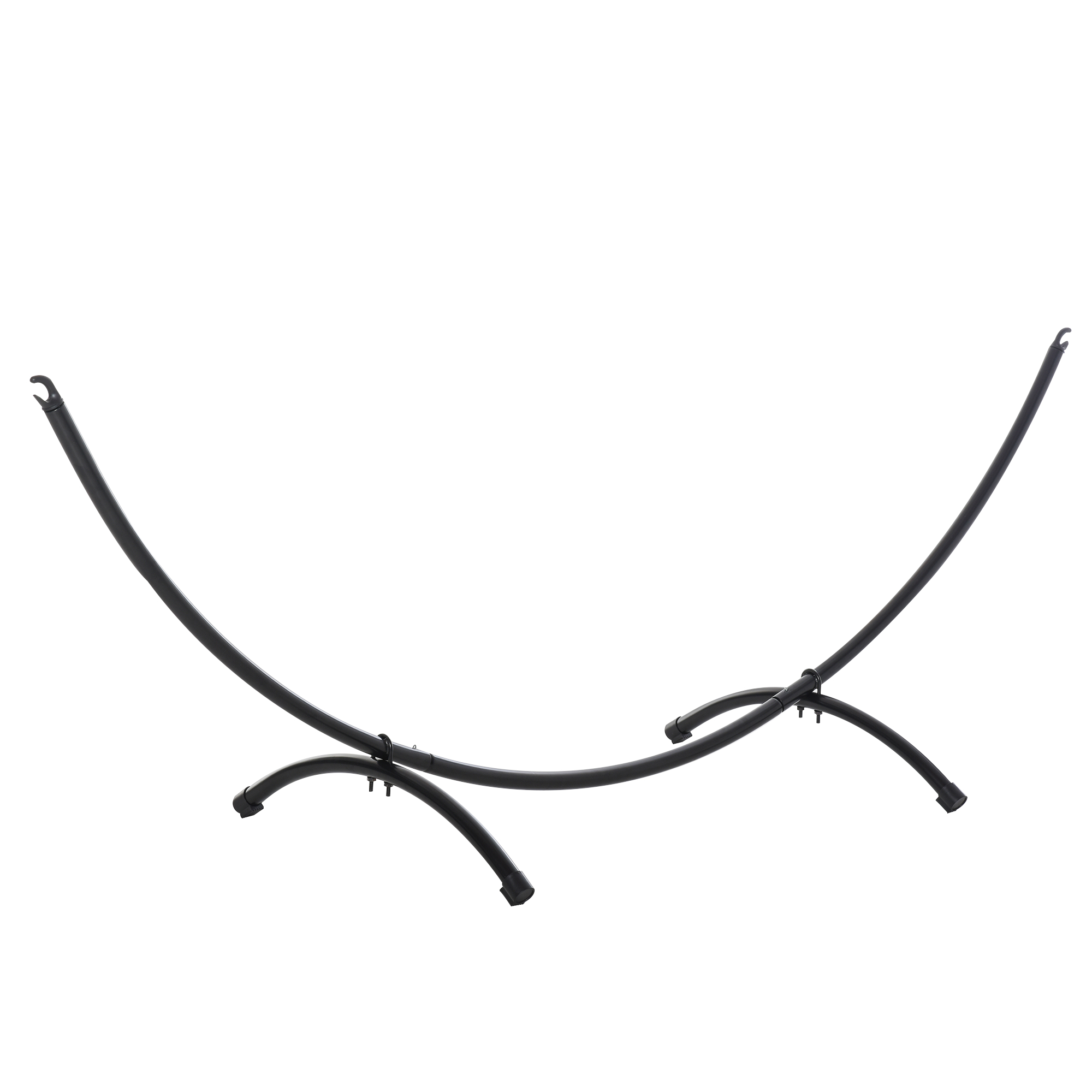 Outsunny Structura pentru Hamac Universal de 3m, Suport din Metal, 300x90x100cm, Negru | Aosom Romania