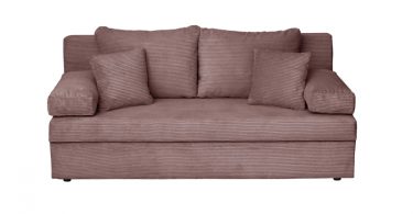Canapea ANA LUX extensibila, 3 locuri, cu lada depozitare, roz pudra, 185x82x80 cm