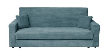 Canapea CORINNE LUX extensibila, 3 locuri, cu lada depozitare, turcoaz, 220x90x96 cm
