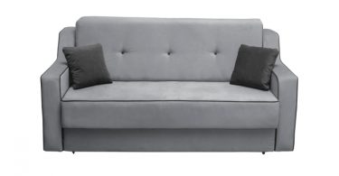 Canapea GENOVA 3L extensibila, 3 locuri, cu arcuri si lada depozitare, gri inchis + gri deschis, 190x100x100 cm