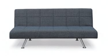Canapea MORPHEUS extensibila, 3 locuri, negru + gri, 180x81x80 cm