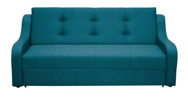 Canapea VALY extensibila, 3 locuri, cu lada depozitare, turcoaz, 215x90x95 cm
