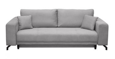 Canapea VEGA POINT extensibila, 3 locuri, cu arcuri si lada depozitare, bej, 237x110x73 cm