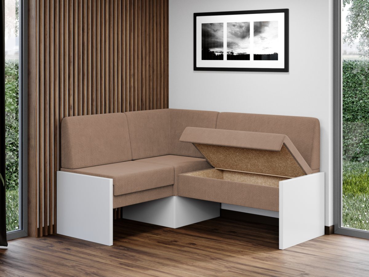 Coltar de Bucatarie Smart Blur 4/Pal Alb - imagine 2