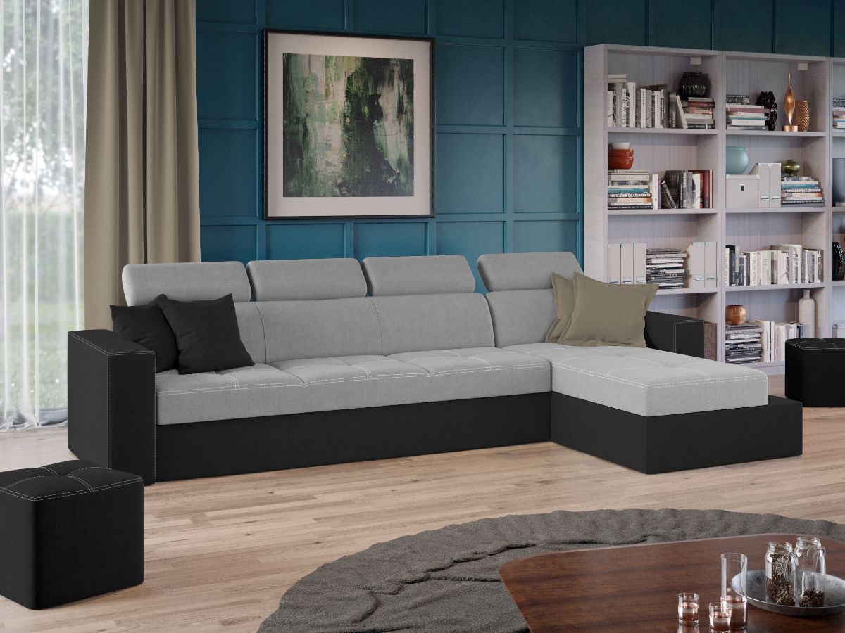Coltar Paloma + 1 loc Gri Deschis / Gri Antracit - imagine 2