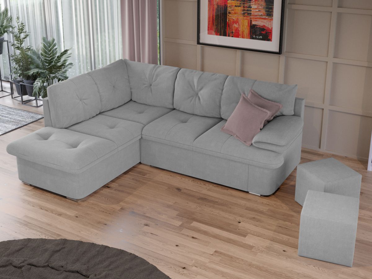 Coltar Extensibil Roma Gri Deschis - imagine 2