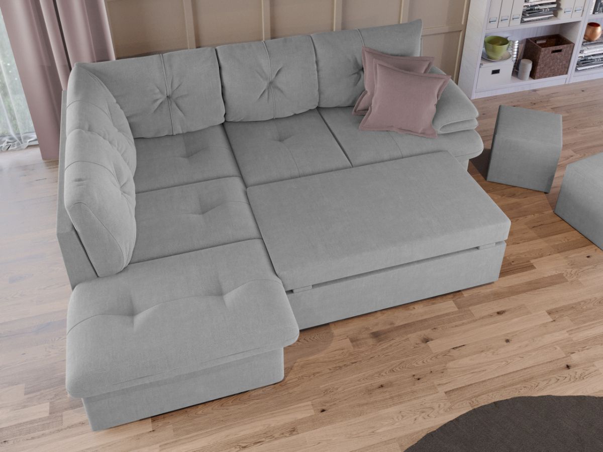 Coltar Extensibil Roma Gri Deschis - imagine 3