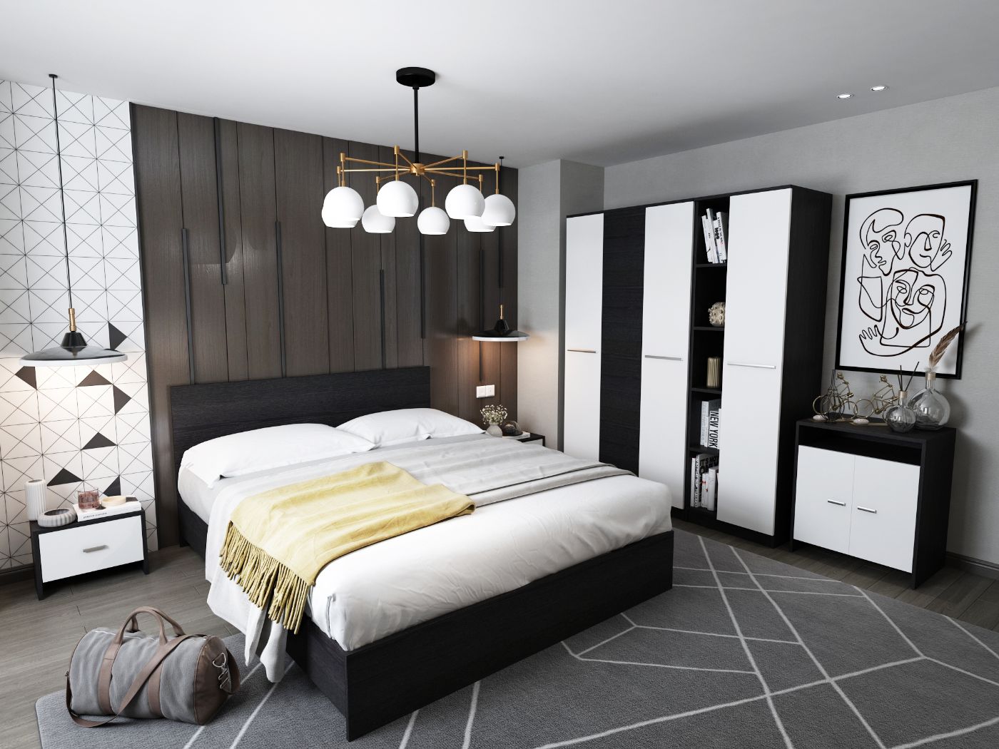 Dressing 1.89m / Dulap Dormitor Mario - imagine 5