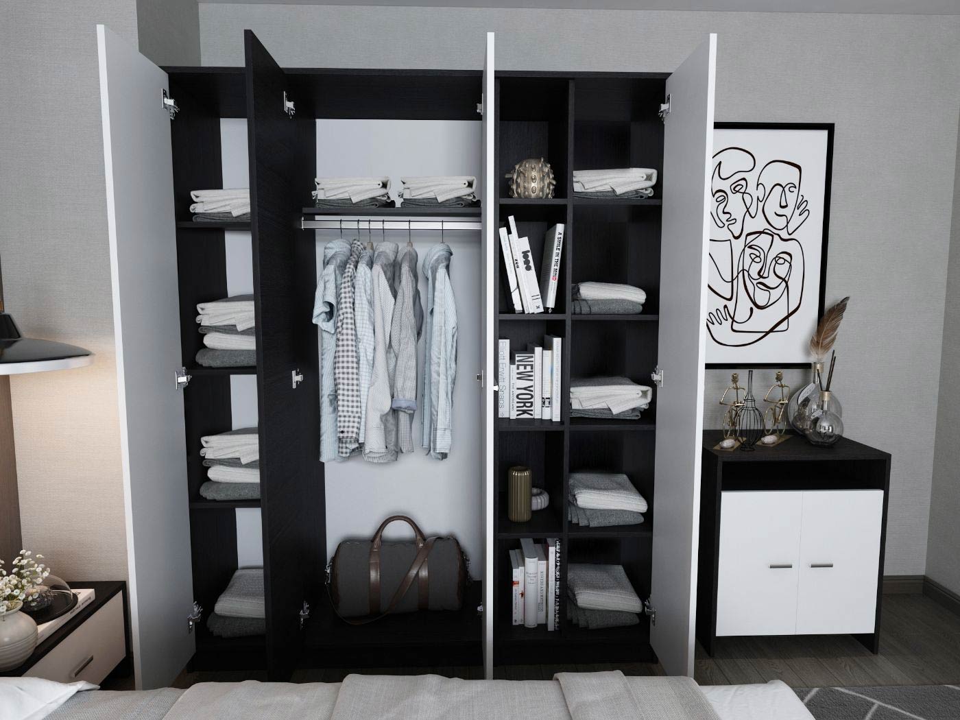 Dressing 1.89m / Dulap Dormitor Mario - imagine 3