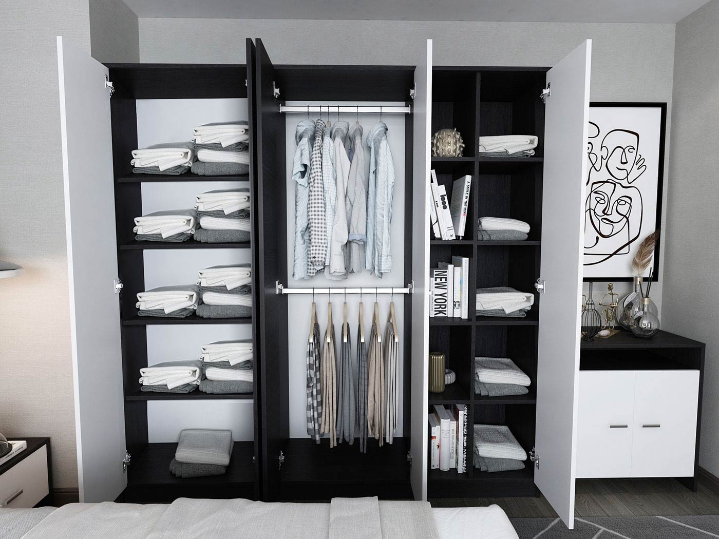 Dressing 2.30m / Dulap Dormitor Mario - imagine 2