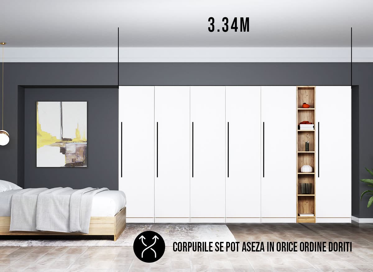 Dressing 3.34m / Dulap Dormitor Timea - imagine 2