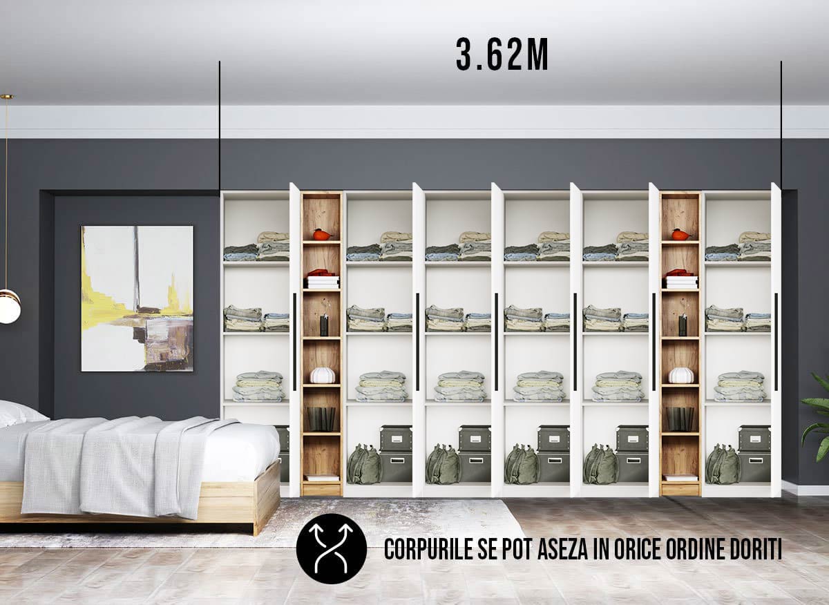 Dressing 3.62m / Dulap Dormitor Timea - imagine 3