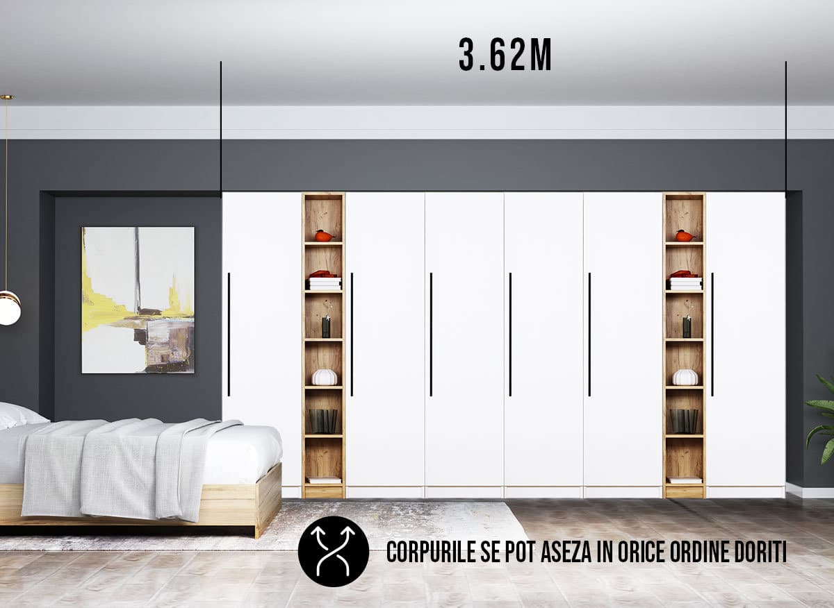 Dressing 3.62m / Dulap Dormitor Timea - imagine 2