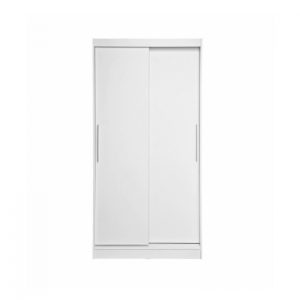 Dulap KOSS 01, usi glisante, alb, 100x60x200 cm