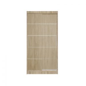 Dulap KOSS 03, cu usi glisante, sonoma, 100x60x200 cm