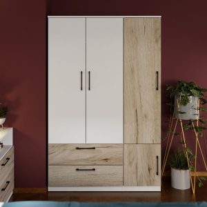 Dulap Relax Alb / Stejar k02 - C124/01