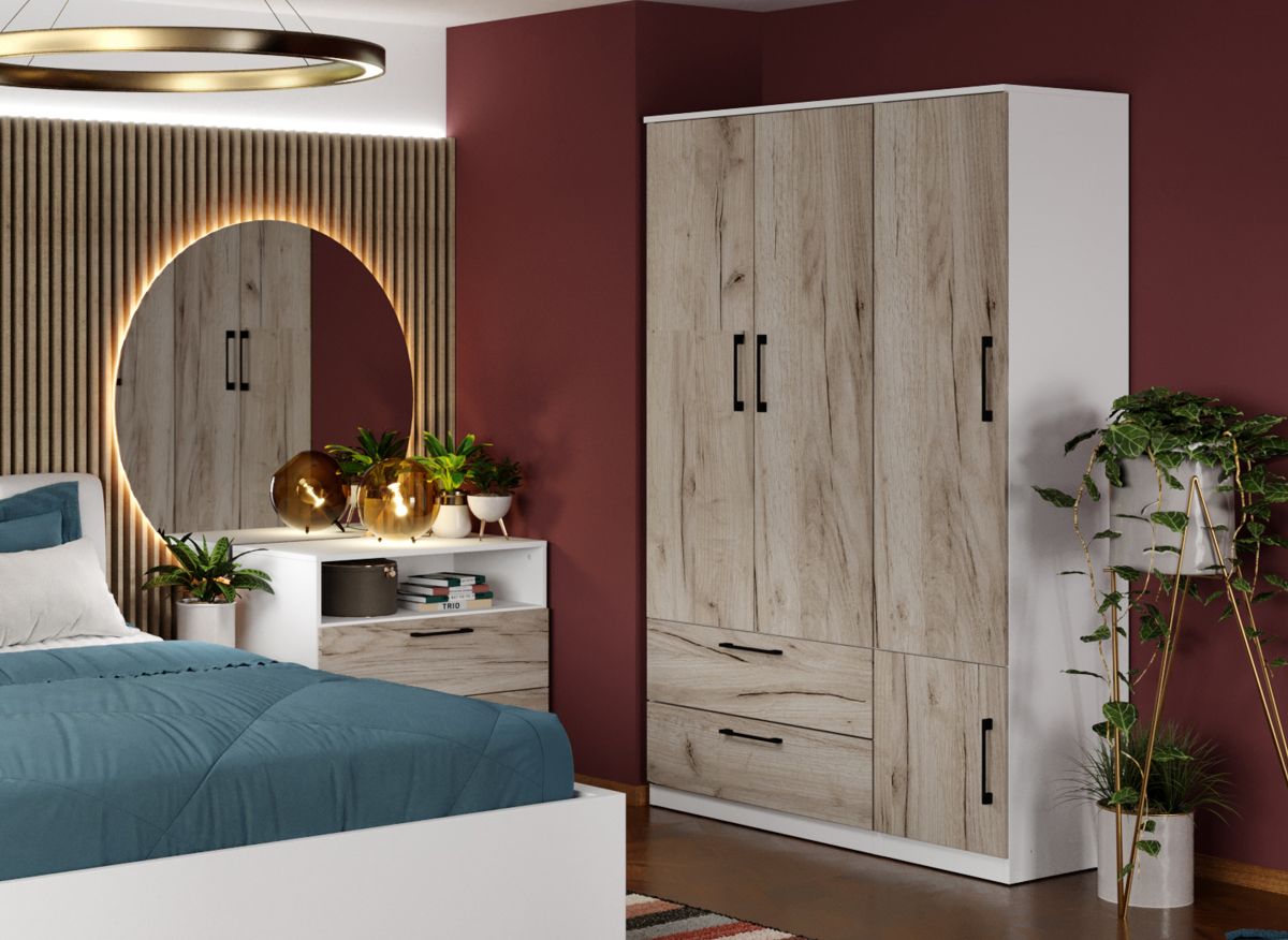 Dulap Relax Alb / Stejar k02 - C124/02 - imagine 2